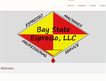 Tablet Screenshot of baystateespresso.com